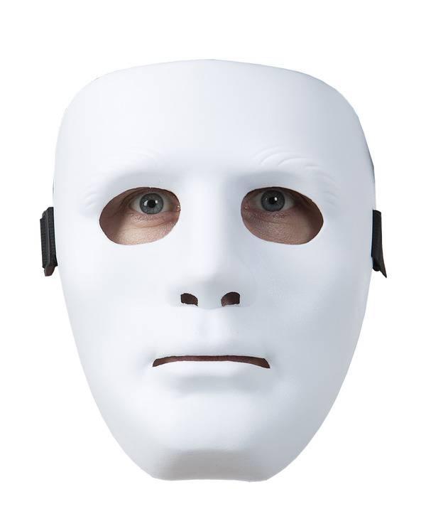 Heldekkende Øyemaske Statue HVIT Anonymous