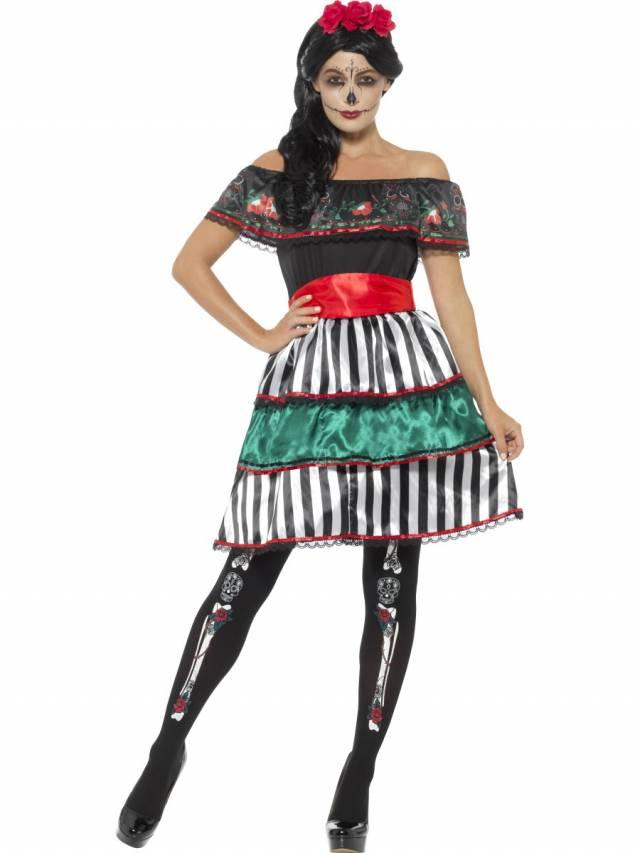 Day of the Dead Señorita Doll Kostyme