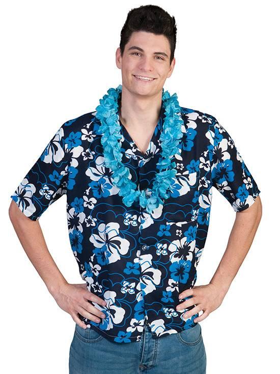 Hawaiiskjorte Hibiscus Blue