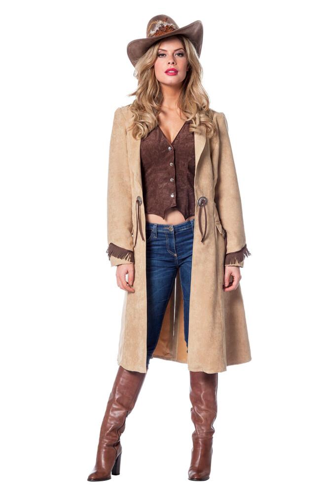 Cowgirl Frakk med Vest Deluxe