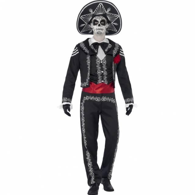 Day of the Dead Señor Bones Herre Kostyme