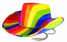 Cowboyhatt Regnbue Gay Pride
