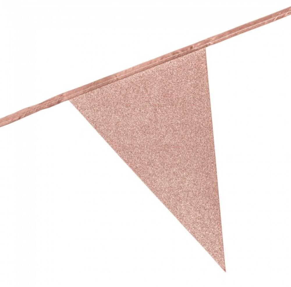 Flaggbanner Rosegull Glitter Deluxe