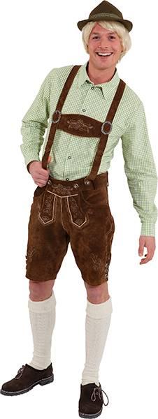 KNALLTILBUD! Lederhosen Ekte Semsket Skinn Kort Mo