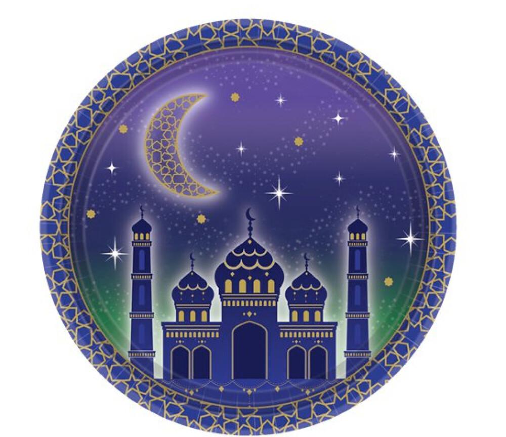 Eid Papptallerkner - 18cm - 8pk