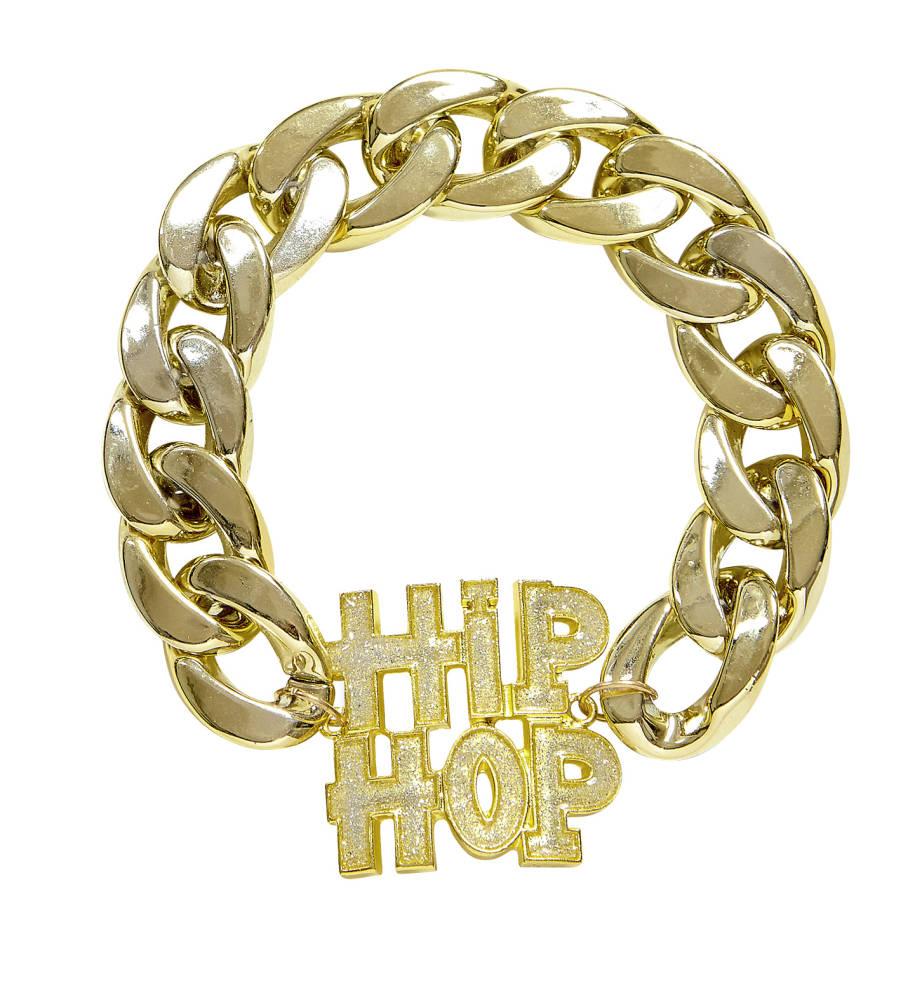 Hip Hop Armbånd Gull Bling