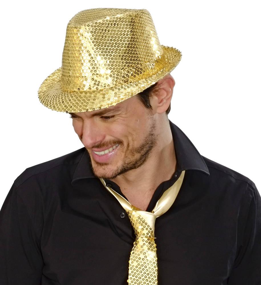 Trilby Paljetthatt Gull