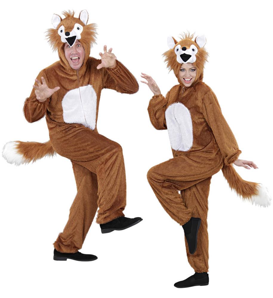 Funny Fox Kostyme Soft Plysj Unisex Voksen