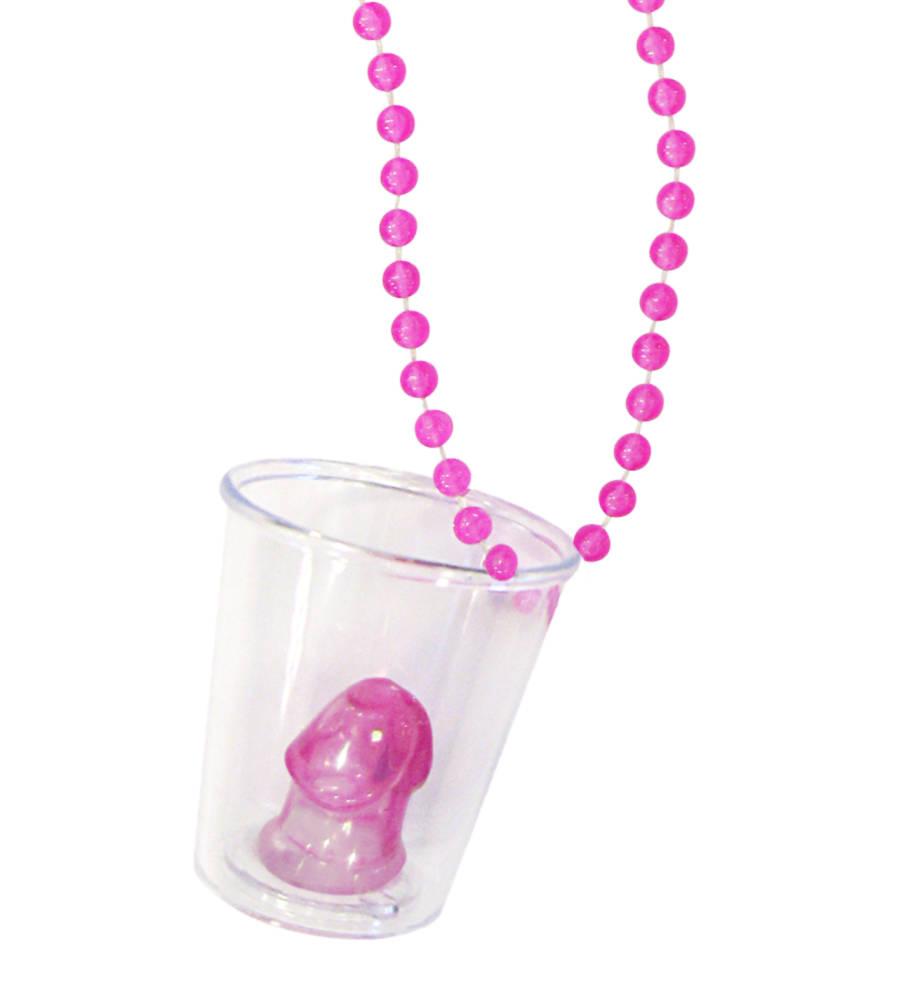 Shotglass med kjede og penis