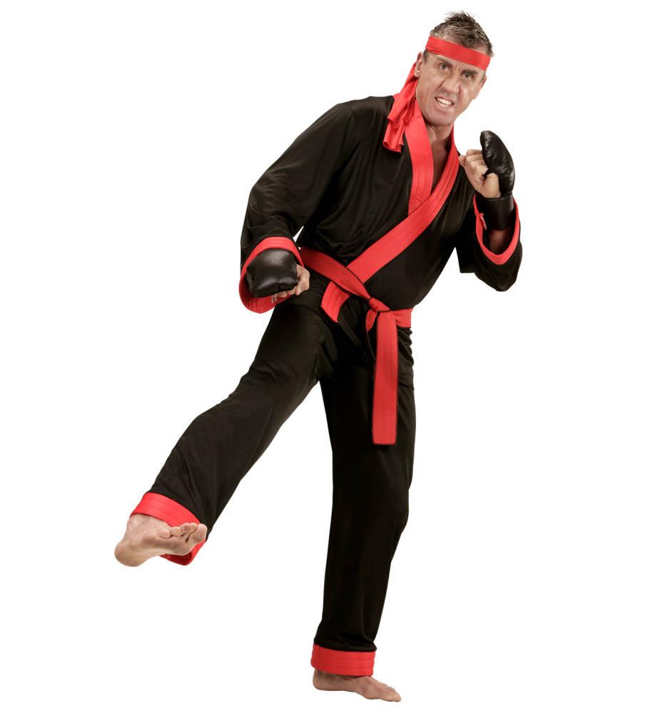 Kick Boxer Herrekostyme Rød/Svart
