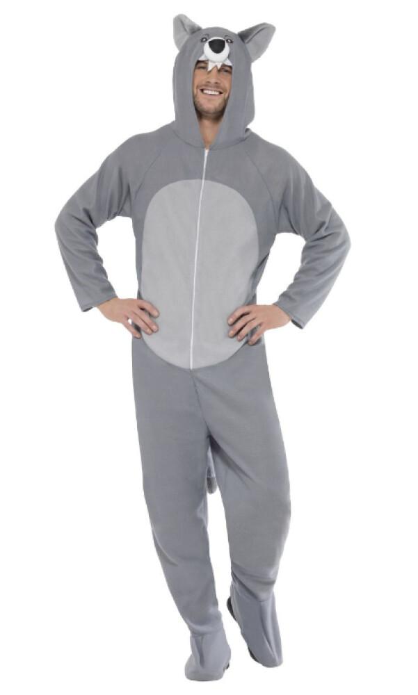 Ulvekostyme Jumpsuit & Hood