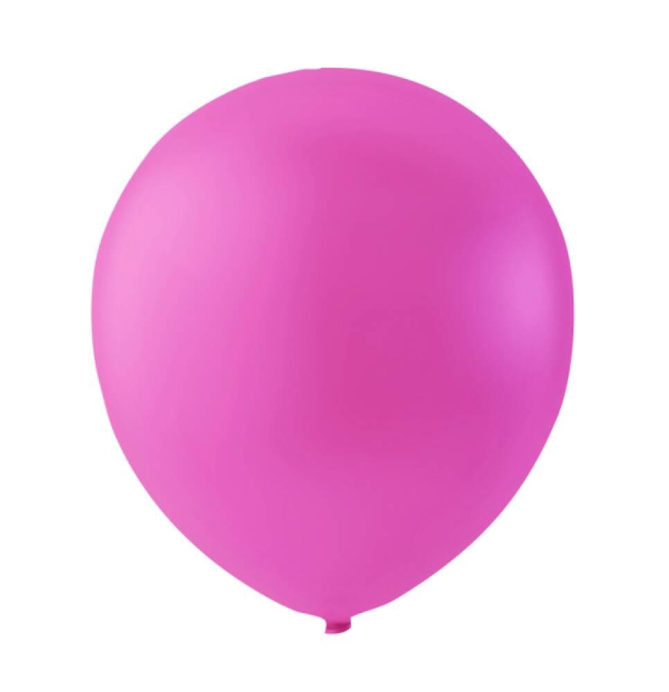 Ballonger ensfarget Fuchsia Rosa 25 stk i pakken
