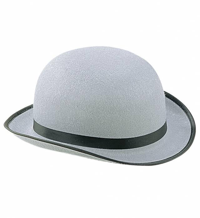 Grå Bowler Hatt Felt