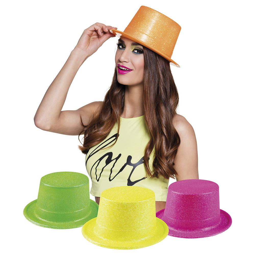 Glitterhatter Neon ass farger