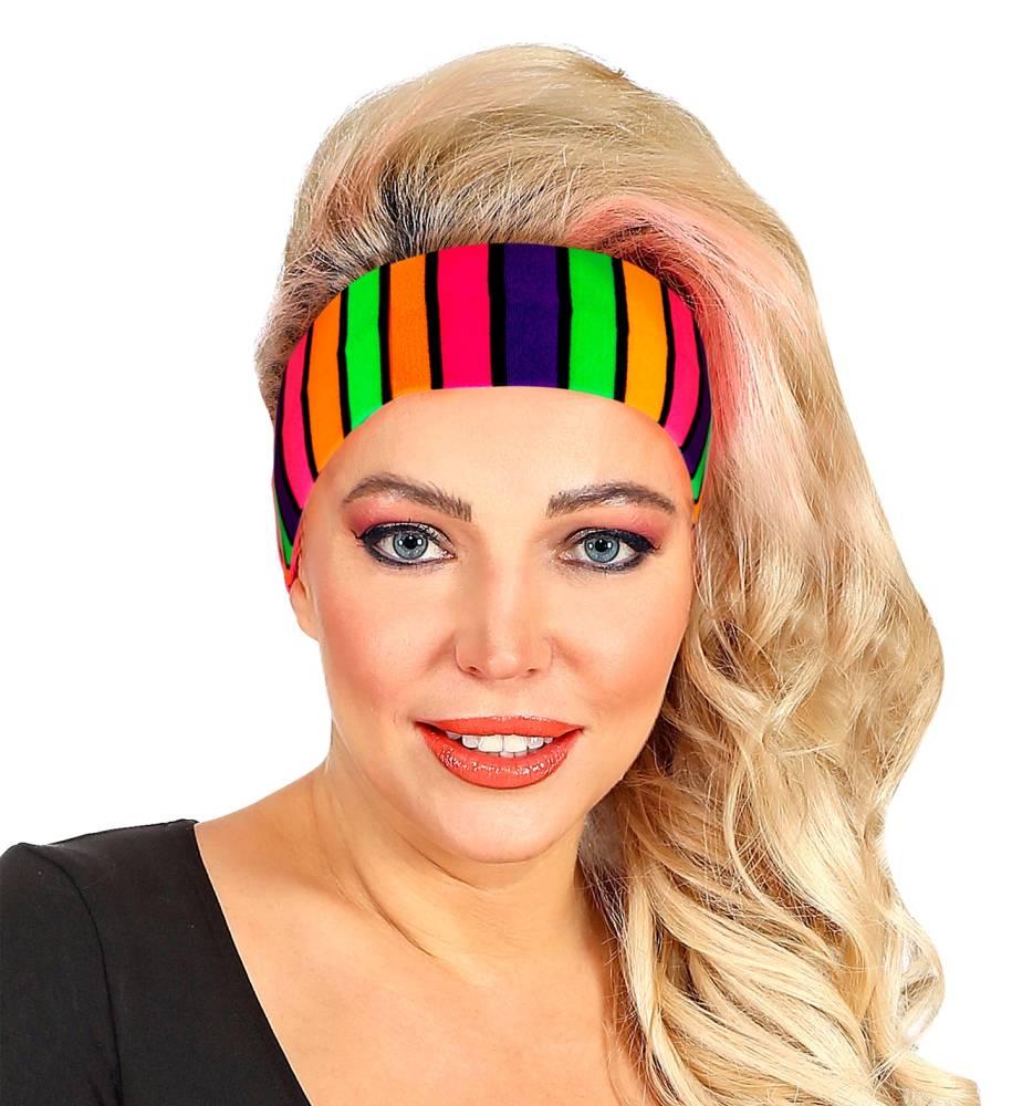 Neon hodebånd elastisk multicolor