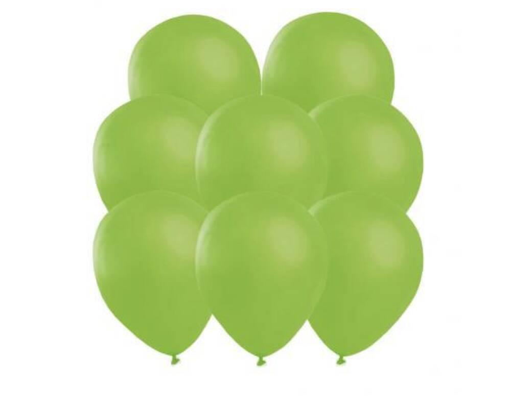 Ensfarget Limegrønne Ballonger 25 Stk i pakken