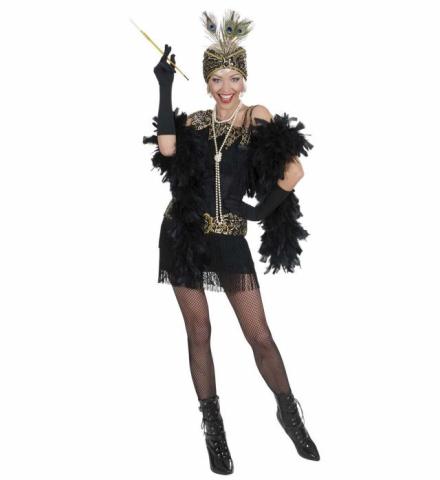 Sexy Flapper Charlston Kjole Peacock