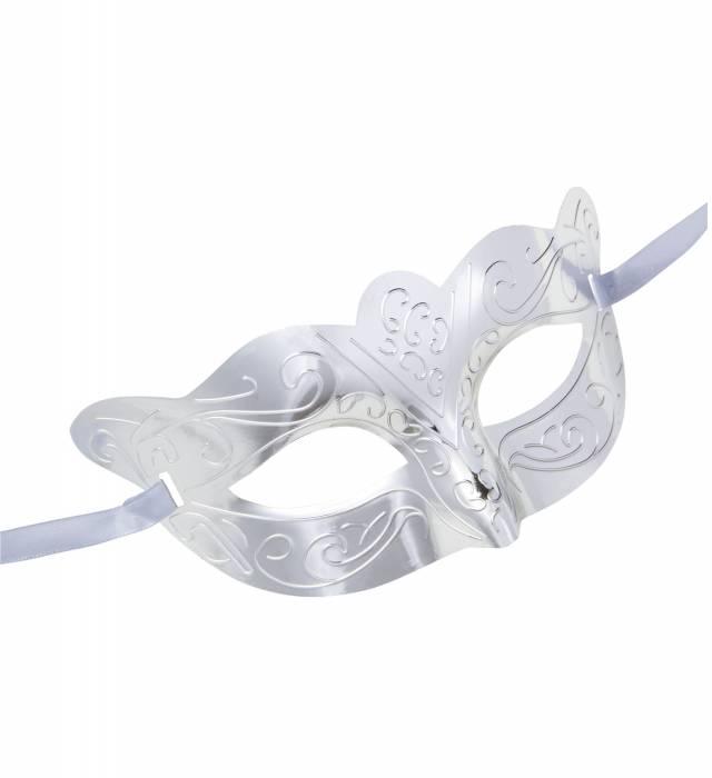 Silver Metallic Maskerademaske