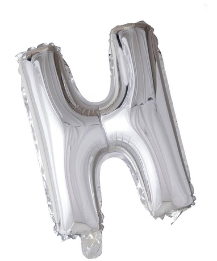 Bokstavballong Sølv Folie ca 41cm H