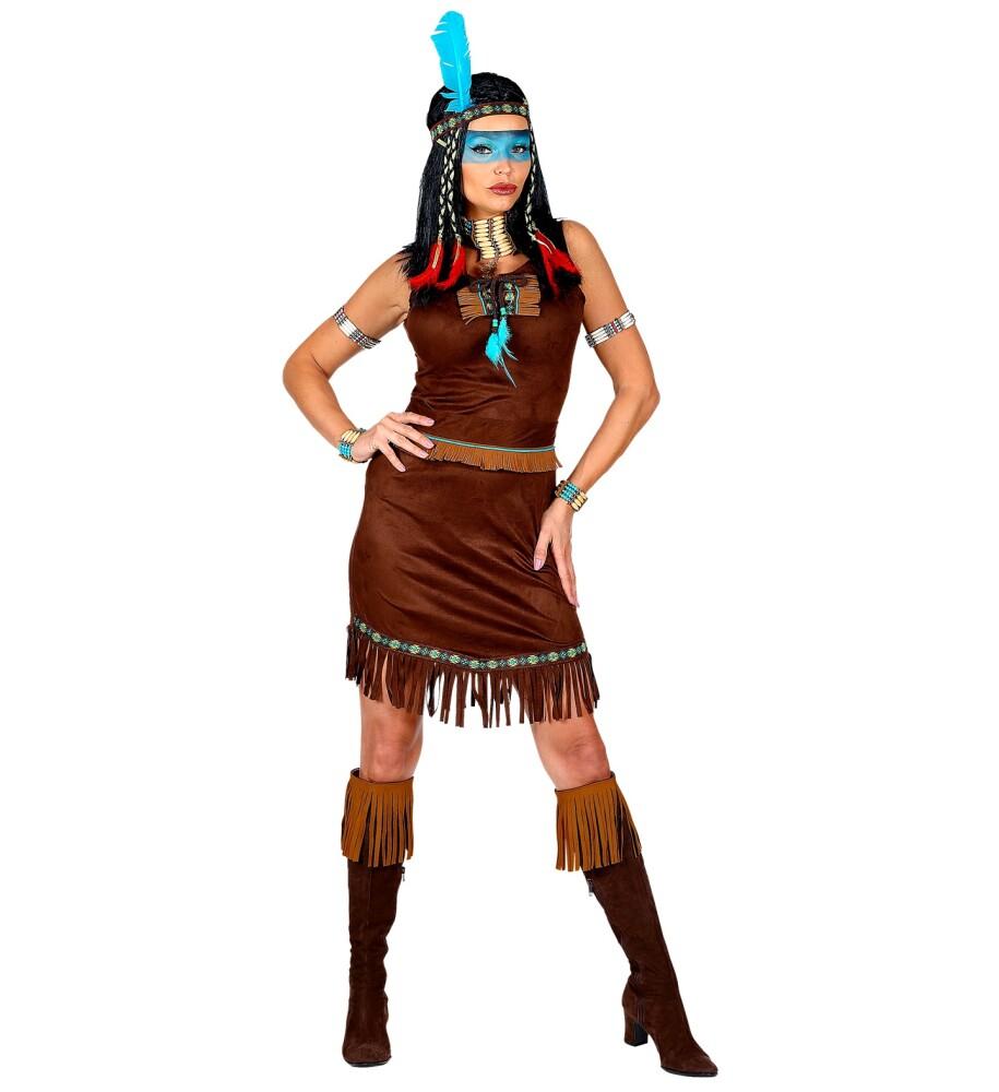 Indianer Native Mørk Brun Dame