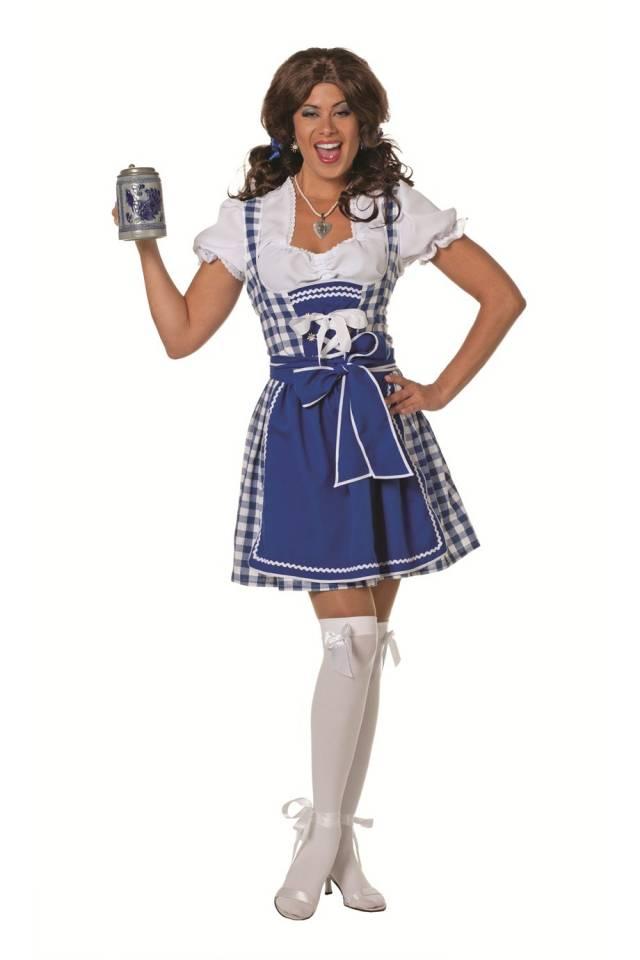 Oktoberfestkjole Birgitte Blå Bestselger