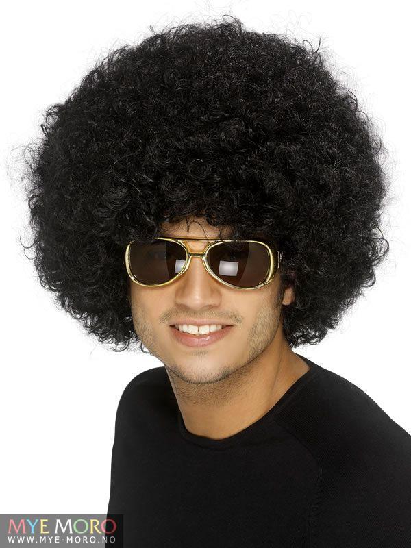 Funky Afroparykk Svart Nice Price