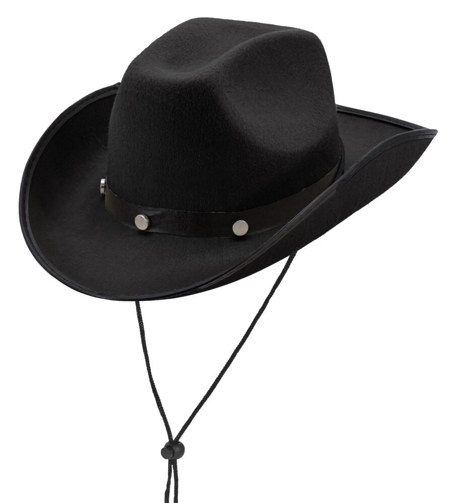 Cowboyhatt Studded - Svart