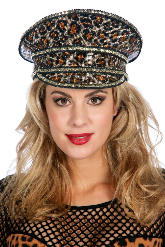 Burning Man Caps Leopard Bling
