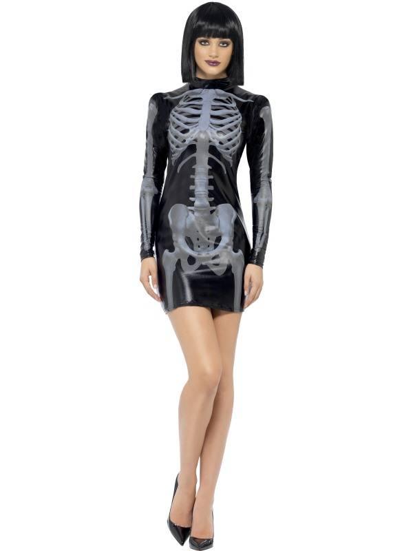 Fever Miss Whiplash Skeleton Dress