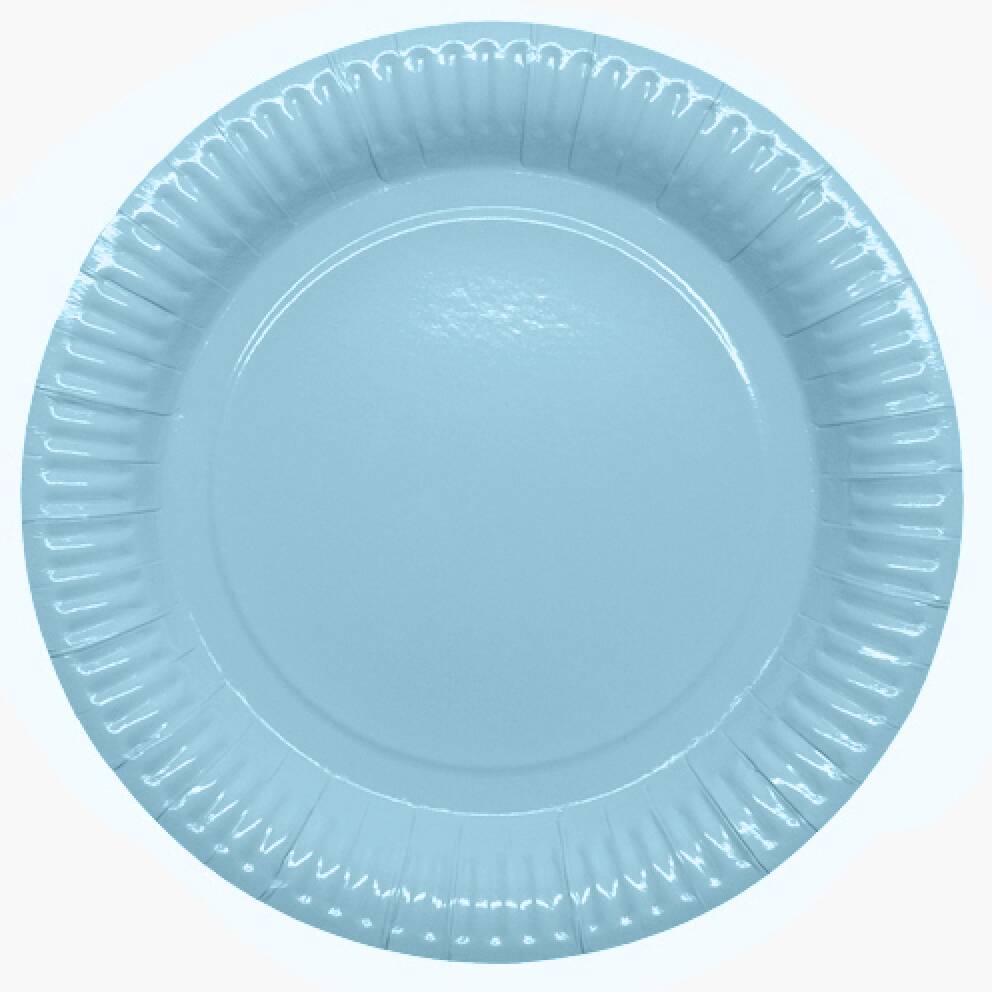 Babyshower Papptallerken Light Blue