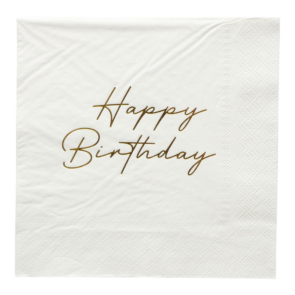 Happy Birthday Servietter