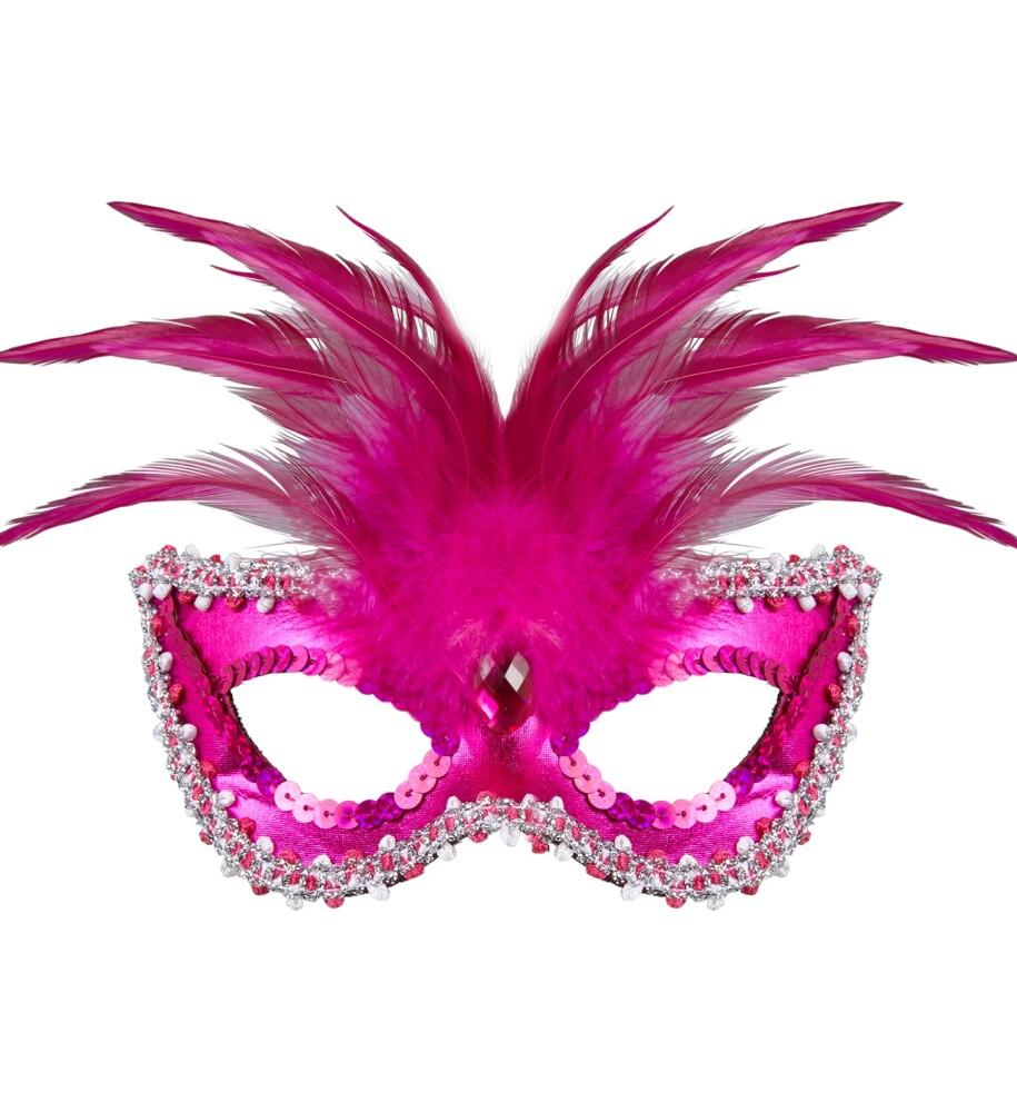 METALLIC PINK BARONESS EYEMASK WITH GEM