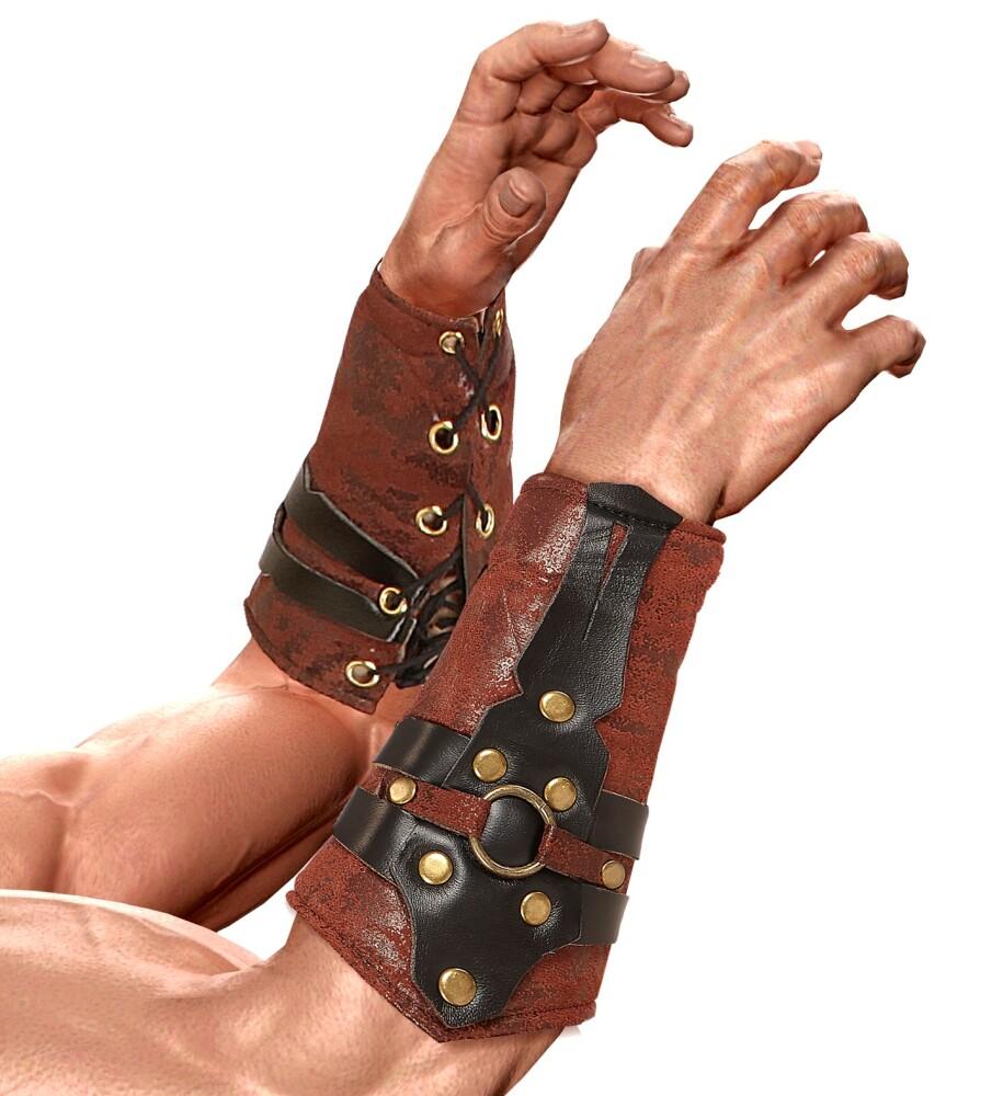 LEATHERLOOK ROMAN/GREEK ARM GUARDS