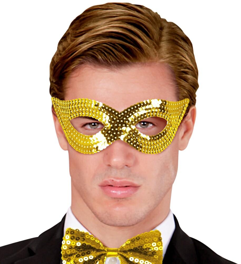 GOLD SEQUIN EYEMASK - UNISEX