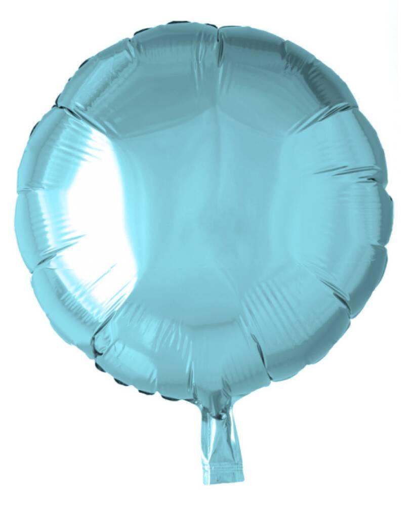 Folieballong Rund Ice Blue