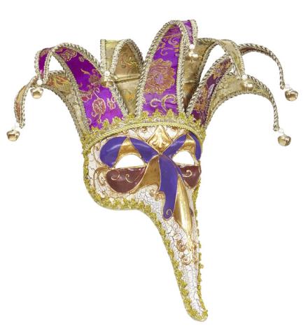 DELUXE LONG NOSE JOLLY MASK