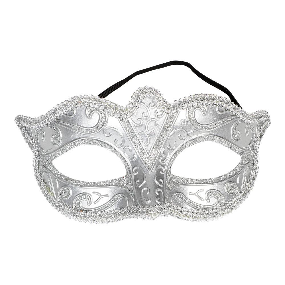 Maskerademaske i Sølv
