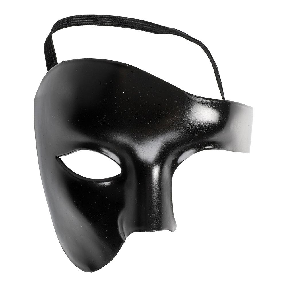 Phantom Halvmaske i Svart
