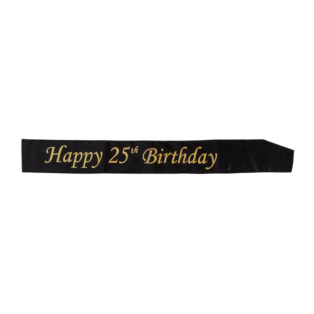 Sash - Happy 25th Birthday - Svart